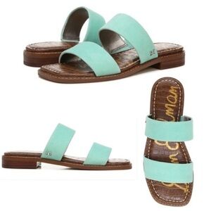 Sam Edelman Haydee Rio Blue Suede Sandal NIB Size 10